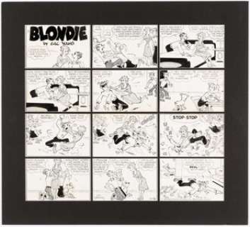 Chic Young Blondie Sunday Comic Strip Original Art dated 11-16-58 (King Features Syndicate, 1958).... | Heritage