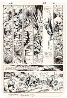 Chris Warner and E. R. Cruz Moon Knight #3 Page 25 Original Art (Marvel, 1985). Moon Knight is trapped in a - | Heritage