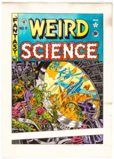 Wally Wood (printed) and Marie Severin Weird Science #9 Cover Hand-Colored Print (Russ Cochran, 1973).... | Heritage
