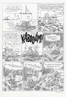 Cromheecke, Luc | Original page  - L’ÃŽle Carrément Perdue  - (2014) | Catawiki