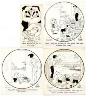 Bil Keane The Family Circus and Channel Chuckles Daily Single-Panel Comic Strips Group of 4 (Register ... | Heritage
