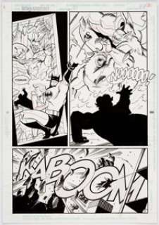 Mike Parobeck and Rich Burchett The Batman Adventures #21 Page 21 Original Art (DC, 1994)....