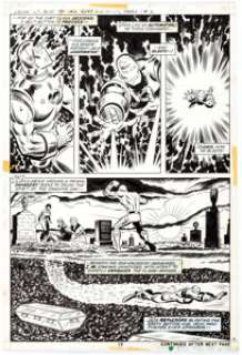 George Tuska and Mike Esposito Iron Man #59 Story Page 19 Original Art (Marvel Comics, 1973).... | Heritage