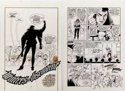 Marc Hempel and Mark Wheatley Jonny Quest #10 Splash Page 1 and Page 2 Original Art (Comico, 1987).... (Total: 2 Original Art)