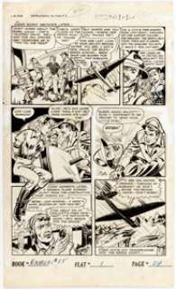 Iger Studio Rangers Comics #55 Story Page 4 Original Art (Fiction House, 1950).... | Heritage
