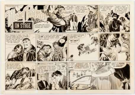 Leonard Starr Mary Perkins, On Stage Sunday Strip Original Art dated 1-24-1965 (Chicago Tribune, 1965).... | Heritage