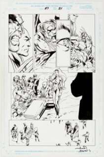 Alan Davis and Mark Farmer X-Men #87 Story Page 21 Original Art (Marvel, 1999).... | Heritage