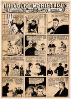 Lou Fine (as Jack Cortez) Wags Magazine "The Count of Monte Cristo" Title Page Original Art (Editors Press Service... | Heritage