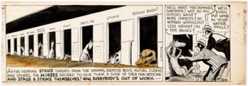 Ken Kling Joe and Asbestos Daily Comic Strip dated 4-21 Original Art (New York Mirror, c. 1930s-40s)....