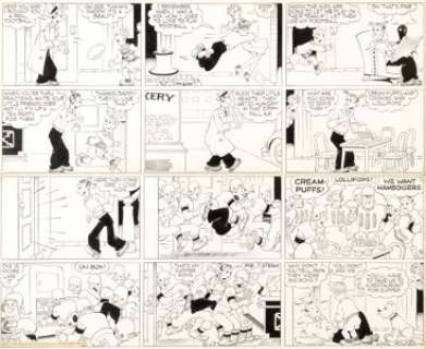 Chic Young Blonde Sunday Original Art dated 11-17-40 (King Features Syndicate, 1940).... | Heritage