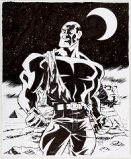  - Ethen Beavers - Doc Savage Illustration Original Art (2007)....