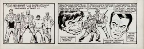 Dave Cockrum (attributed) Doc Savage Unpublished Daily Comic Strip Pitch Piece Original Art (unpublished, 1970s).... | Heritage