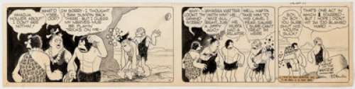 V.T. Hamlin Alley Oop Daily Comic Strip Original Art dated 2-11-36 (NEA Service, 1936). ... | Heritage