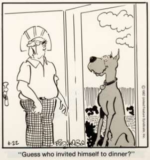  - Brad Anderson Marmaduke Daily Comic Panel Original Art dated 6-22-82 (United Feature Syndicate, 1982)....