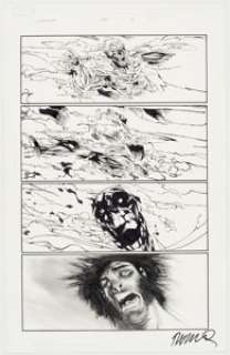  - Humberto Ramos and Carlos Cuevas Wolverine #48 Story Page 6 Original Art (Marvel Comics, 2007)....