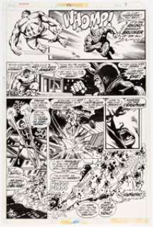 Keith Giffen and Klaus Janson The Defenders #42 Story Page 7 Original Art (Marvel Comics, 1976).... | Heritage