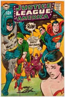 DC Justice League of America #66 Signed Cover Production Color Guide (DC Comics, 1968).... | Heritage