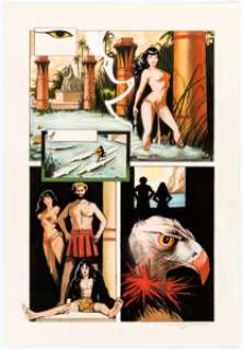 Jim Silke Bettie Page Queen of the Nile #3 Story Page 9 Original Art (Dark Horse, 2000).... | Heritage