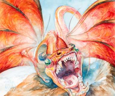 Omar Rayyan - Dragon Illustration Original Art (Studio Rayyan, 1997).... | Heritage