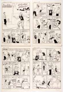 Harry Lucey Laugh Comics #115 Complete 6-Page Story Original Art (Archie Comics, 1960).... (Total: 6 ) | Heritage
