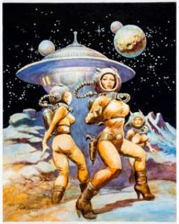 Don Marquez - Space Girls Painting Original Art (Don Marquez, 2012).... | Heritage