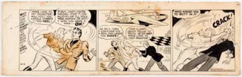 Zack Mosley Smilin’ Jack Daily Comic Strip Original Art dated 10-6-41 (News Syndicate Inc., 1941). ... | Heritage