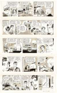 Bob Lubbers (as Bob Lewis) Secret Agent X-9 Daily Comic Strip Original Art Group of 10 (King Features Syndicate, 1... (Total: 10 Original Art) | Heritage