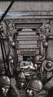  - Ian Miller Eaters of the Dead Paperback Novel Illustration Original Art (Bantam, 1976)....