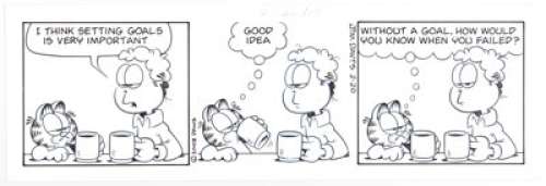 Jim Davis Garfield Daily Comic Strip Original Art dated 2-20-2003 (Paws/United Features Syndicate, 2003).... | Heritage