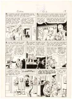 Reed Crandall Extra! #3 "Geri Hamilton" Story Pages 3-4 Original Art Group of 2 (EC Comics, 1955).... (Total: 2 Original Art) | Heritage