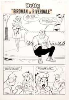 Dan DeCarlo and Rudy Lapick Archie’s Girls Betty and Veronica #101 Complete 6-Page Story "Birdman of Riverdale" Or... (Total: 6 Original Art) | Heritage