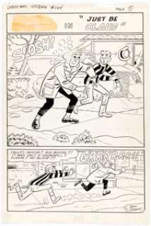 Dan DeCarlo and Rudy Lapick Archie Giant Series Magazine #31 Complete 6-Page Story "Just Be Claus" Original Art (A... (Total: 6 Original Art) | Heritage
