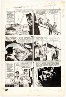 Bernard Baily This Magazine Is Haunted #1 Story Page 9 Original Art (Fawcett, 1951). A man is found dead after - | Heritage