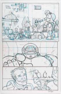Nick Pitarra Manhattan Projects: The Sun Beyond the Stars #1 Story Page 18 Original Art (Image Comics, 2015). Nick -