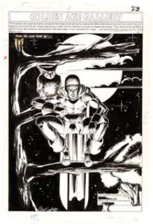 Mike Clark and Jerry Acerno All-Star Squadron #48 Dr. Midnite Splash Page Original Art (DC,1985). The Mysterious -