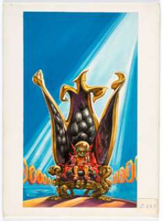 Josh Kirby A Darkness In My Soul Paperback Cover Illustration Original Art (DAW, 1976). Created by the renown - | Heritage