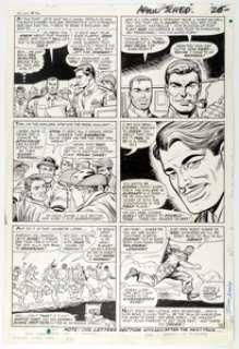 Dick Ayers and John Tartaglione Sgt. Fury #32 Story Page 20 Original Art (Marvel, 1966) The Howlers welcome Izzy - | Heritage