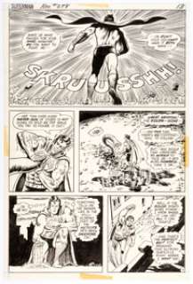 Curt Swan and Murphy Anderson Superman #258 Story Page 11 Original Art (DC, 1972). The Galactic Golem makes his - | Heritage