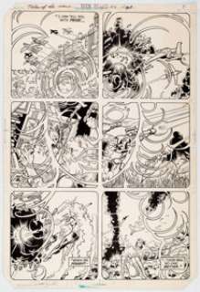 George Perez and Ernie Colon Tales of the New Teen Titans #4 Story Page 6 Original Art (DC, 1982). George Perez - | Heritage