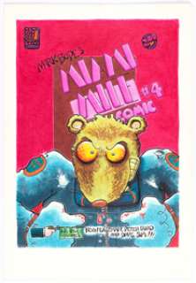 Mark Bodé - Miami Mice #4 Cover Original Art (Rip Off Press, 1986).