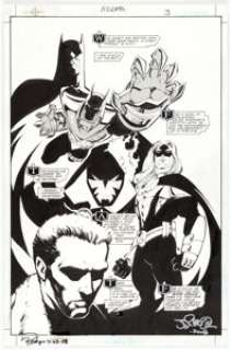 Roger Robinson and James Pascoe - Azrael: Agent of the Bat #62, Splash Page 3 Original Art (DC, 1999).