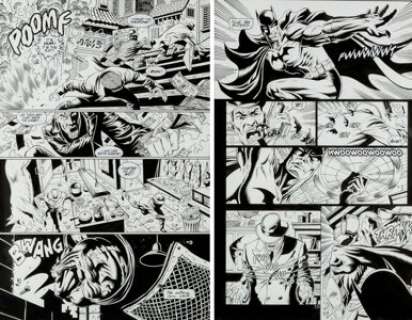 Paul Gulacy And Jimmy Palmiotti | Batman: Legends of the Dark Knight #137 Story Page 9-10 Original Art (DC, 2001). | Heritage