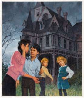 Richard Williams | Bobbsey Twins: The Haunted House Mystery Cover Original Art (Bantam Books, 1985). | Heritage