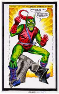 Mike Esposito And Stan Goldberg And | Amazing Spider-Man #40 Panel Re-Creation Illustration Green Goblin Original Art (undated). | Heritage
