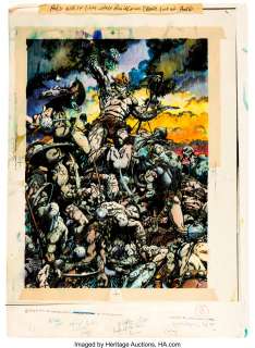 Barry Smith | Lord of the Black Corsairs Hand-Painted Color Conan Poster Art (Supergraphics/Gorblimey Press, 1977). | Heritage