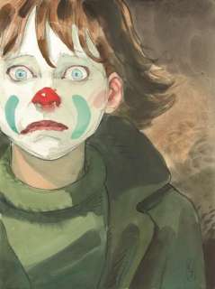 Hirn. Illustration originale Sourire du clown | BDEnchères