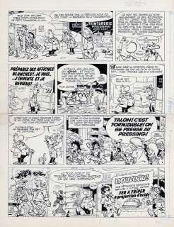 Greg | Achille Talon, planche-gag à l’encre de Chine et… | AZ auction