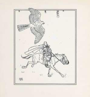 Juillard | Masquerouge, illustration à l’encre de Chine et… | AZ auction