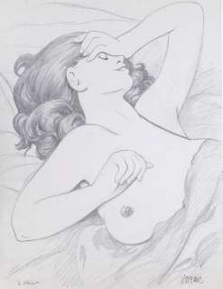 Varenne | Le Plaisir, grande illustration à la mine de… | AZ auction