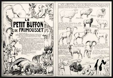 Pinchon, Joseph Porphyre - LE PETIT BUFFON DE FRIMOUSSET. 19 planches (dont